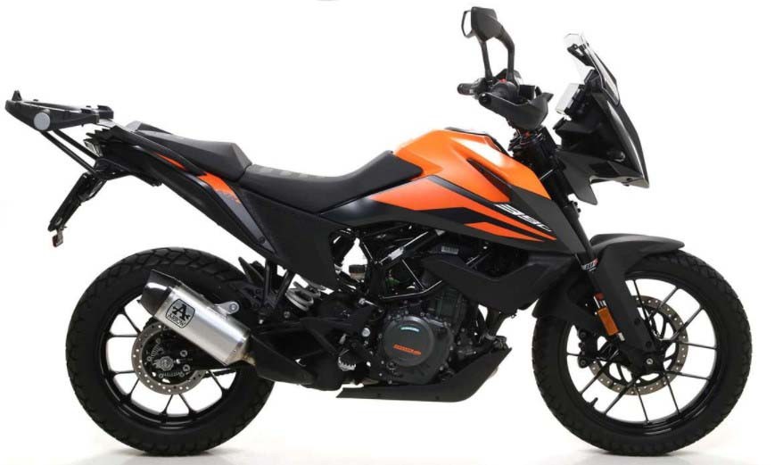 Arrow Indy Race Aluminum Silencer with Carbon End Cap 2020 KTM 390 Adventure 72627AK